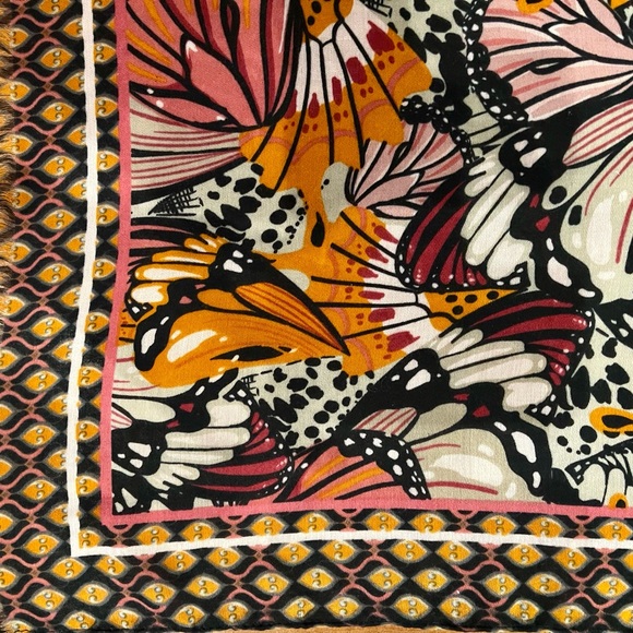 Pretty Persuasions Vibrant Multicolor Butterfly Print Scarf - Picture 5 of 5